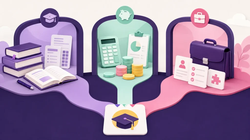 Academic, financial and career evidence gates for comparing college majors
