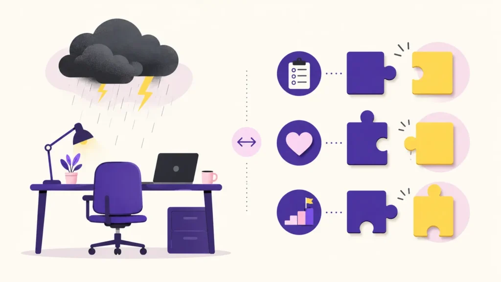 Bad week versus a persistent mismatch across career tasks values and growth