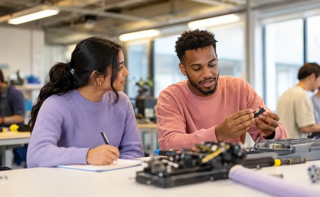 Student testing a career through an informational interview and workplace observation