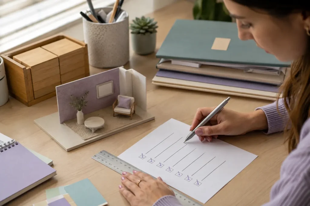 Detail control and follow-through shown as organizational skills for career choice