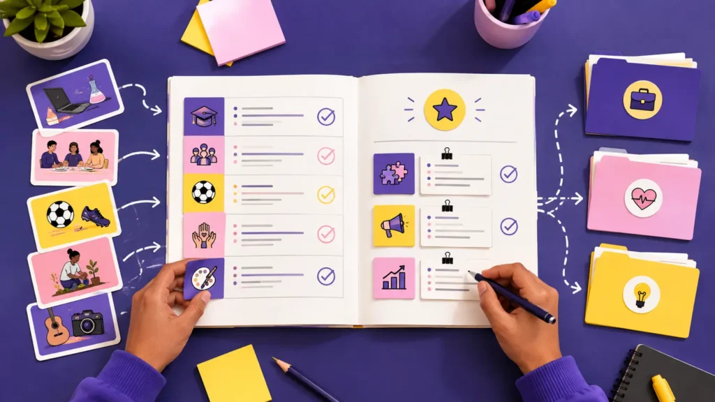 Top-down career strengths worksheet turning student experiences into evidence-backed strengths