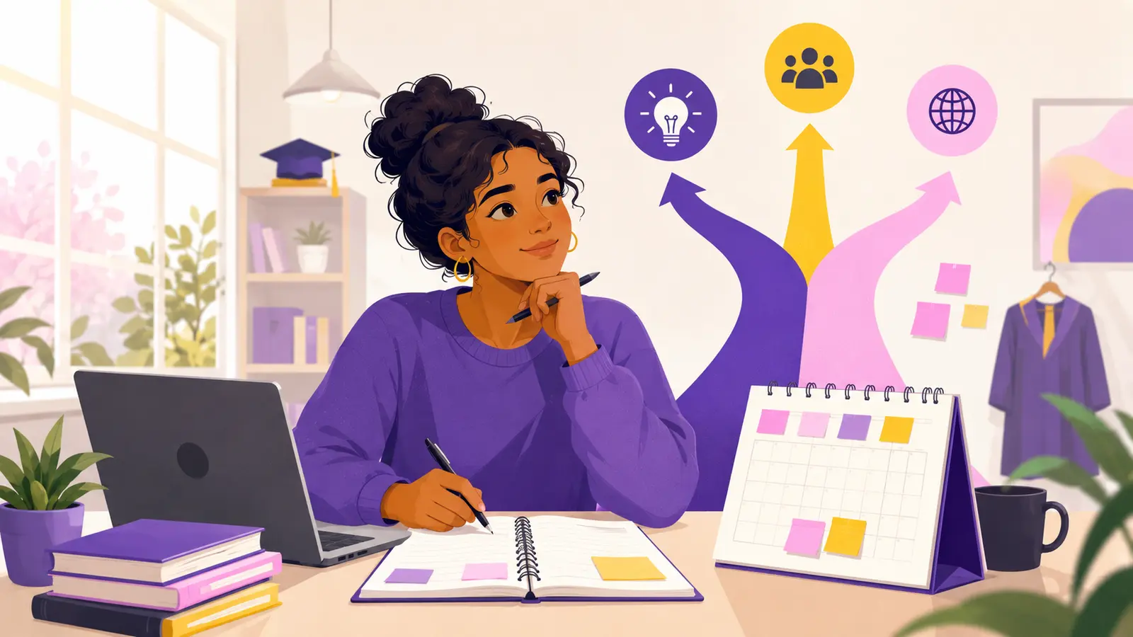 Final-year student creating a 30-day career direction plan