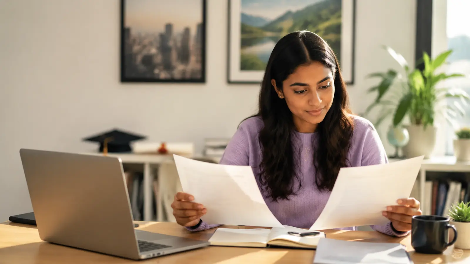 Graduate comparing first job offers to build career direction
