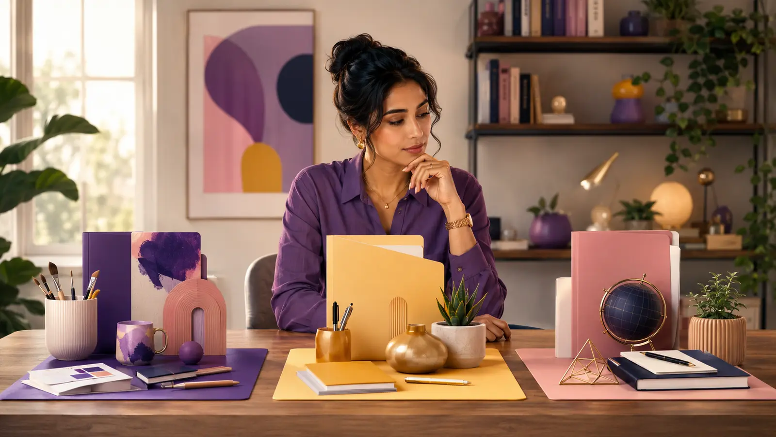 Professional comparing several career change options before choosing a direction