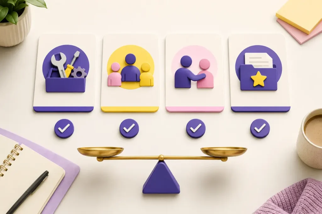 Internship learning-value scorecard for comparing skills, exposure, supervision and evidence