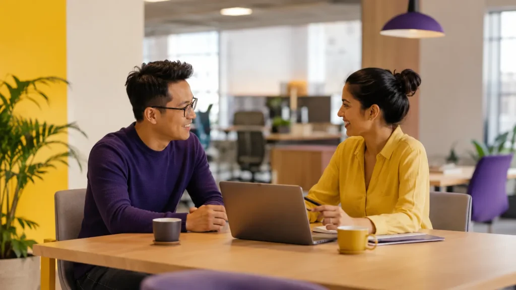 Professional testing a career change through a practitioner conversation and sample project before resigning