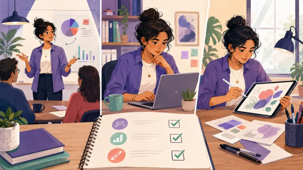Professional testing communication analysis and design strengths through projects